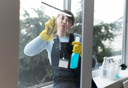 Nettoyage de vitres intérieures et extérieures à Meillard